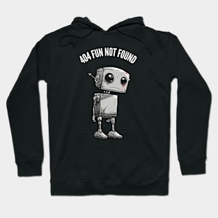 404 Fun Not Found v1 (round) Hoodie